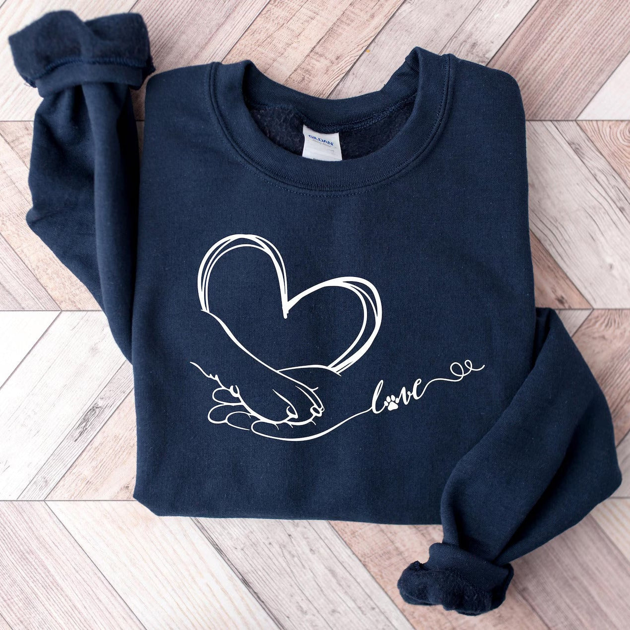 Hand Paw Love Sweater